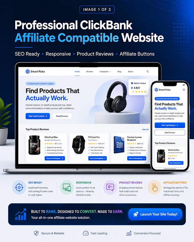 build a professional clickbank affiliate website