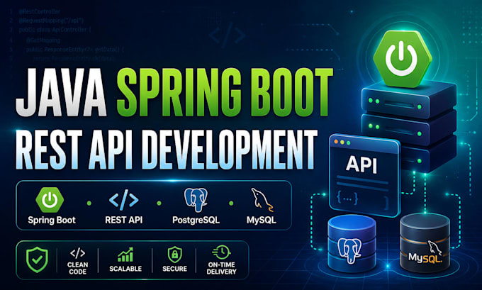 develop java spring boot rest apis and microservices