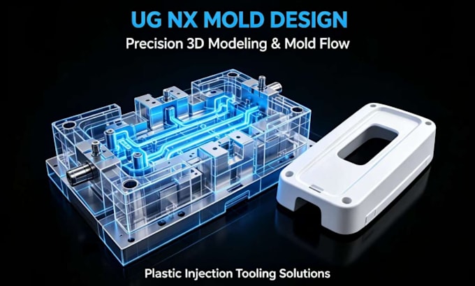 do plastic injection mold design and 3d modeling