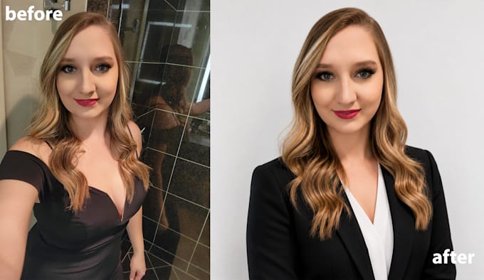 retouch your headshot photo for linkedin CV and social media