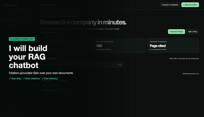 build a rag chatbot with claude or openai API