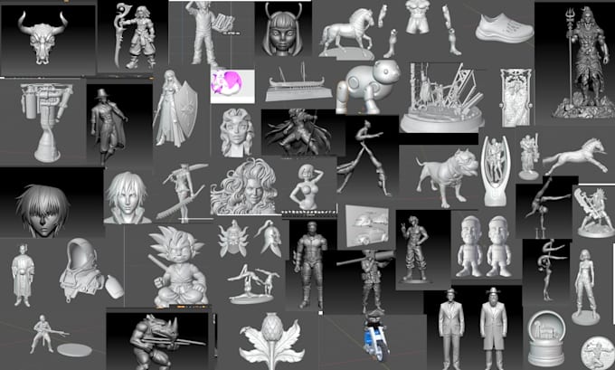 create 3d sculpting,modeling and 3d printable stl