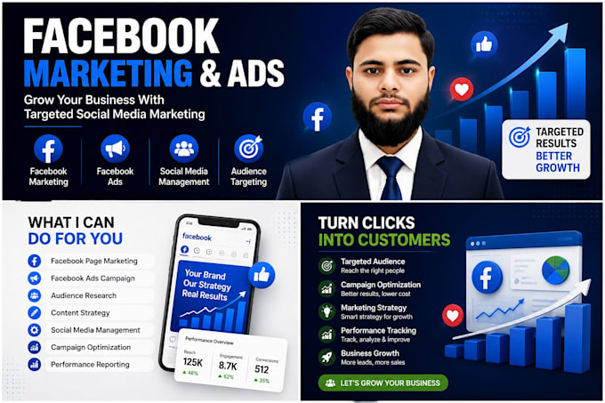 do facebook marketing, social media marketing and fb ads