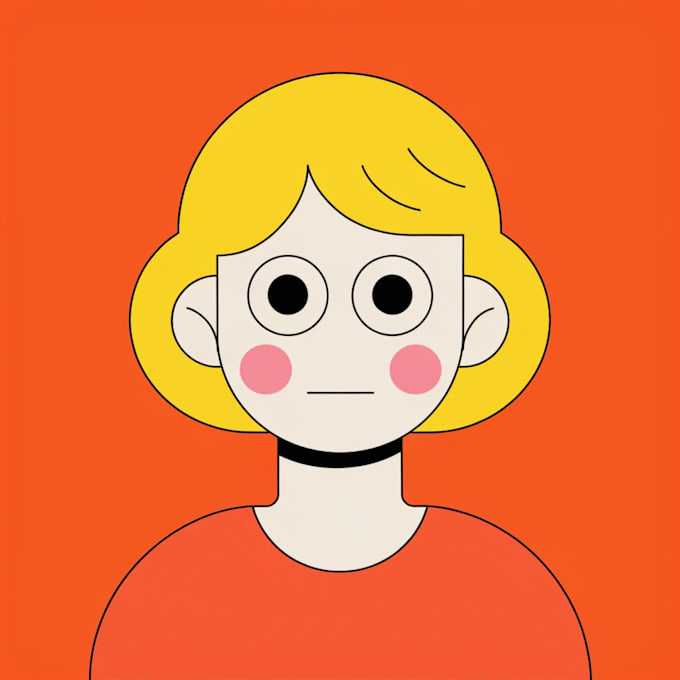 create simple cartoon portrait