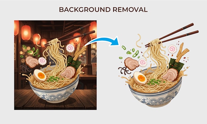 remove image background and deliver transparent png