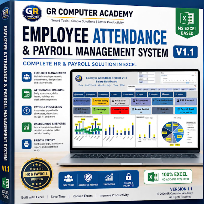 employee attendance tracker excel