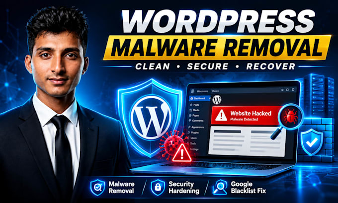 fix malware hackd wordpress website