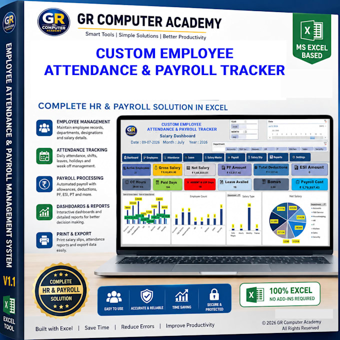 custom excel attendance tracker