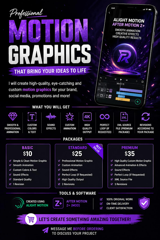 stunning motion graphics for your brand