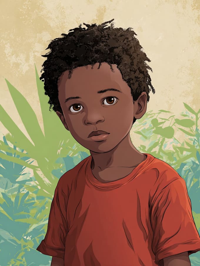 draw african american children book illustrations