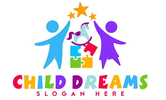 create a professional daycare and childcare logo
