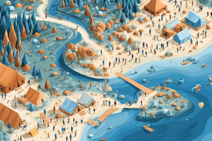 do vector map illustration and event map
