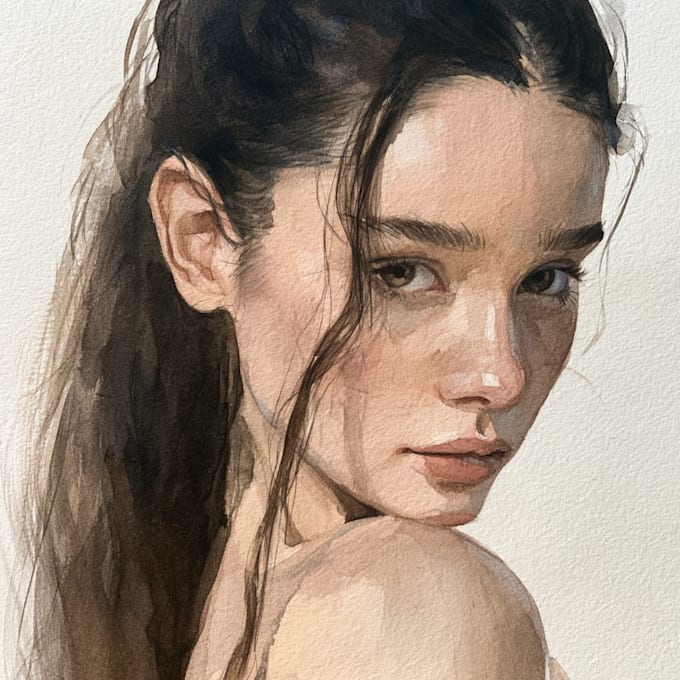 paint outstanding watercolor portrait