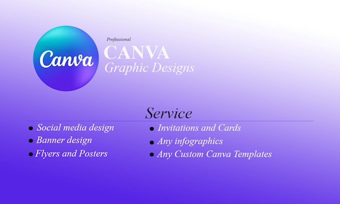 create professional canva graphic designs