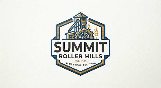 design a strong and professional mill logo