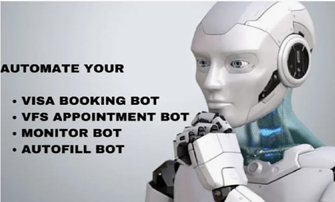 develop an appointment bot,vfs bot,booking bot,bls appointment