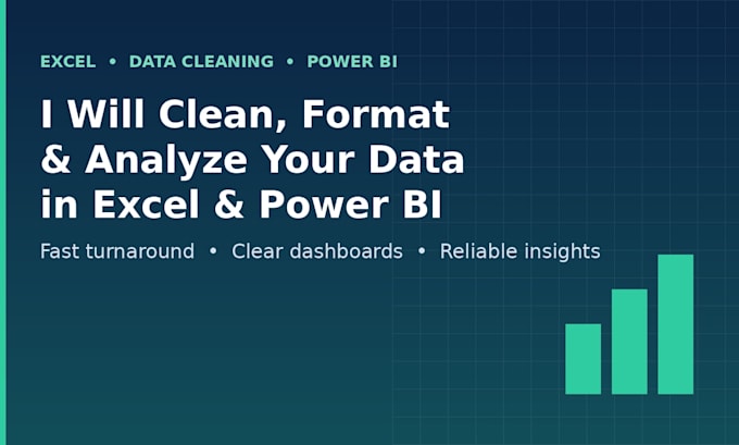 clean, format and analyze your data in excel and power bi