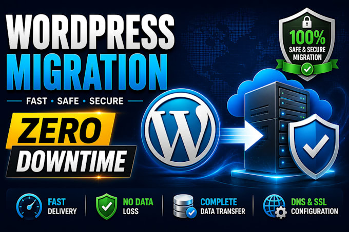 do wordpress migration, website transfer and hosting migration