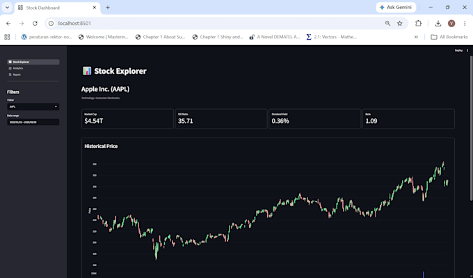 build python streamlit analytical dashboards