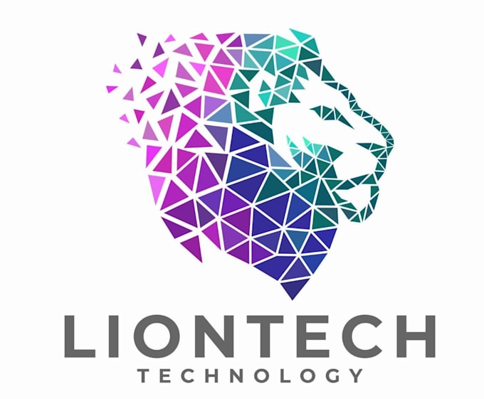 do incredible origami, polygonal, geometric, low poly logo