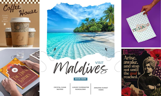 design professional posters, flyers, menu cards