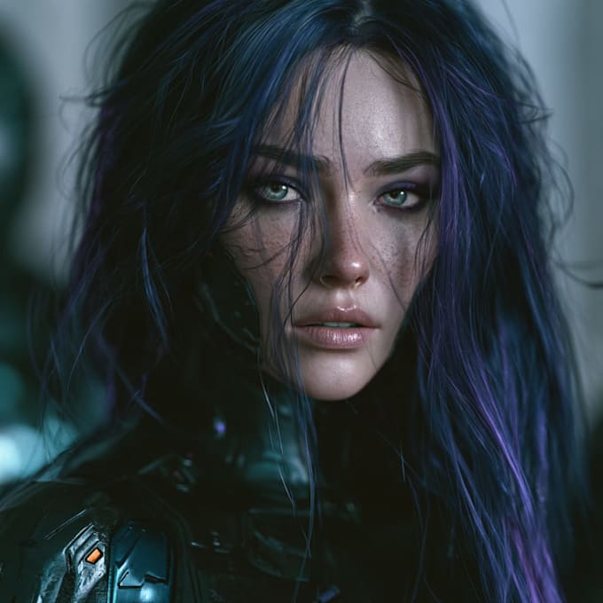 sci fi character illustration or sci fi character