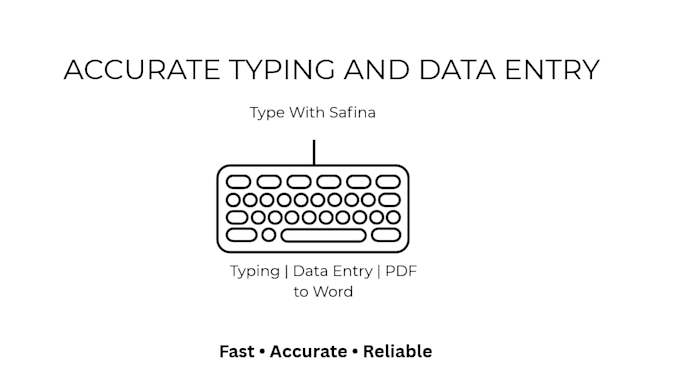 do accurate typing and data entry