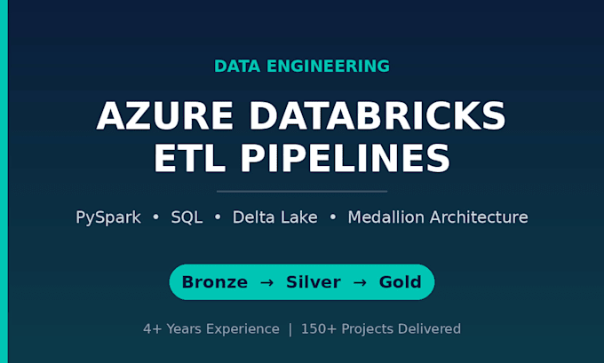 build etl data pipelines in azure databricks using pyspark and sql