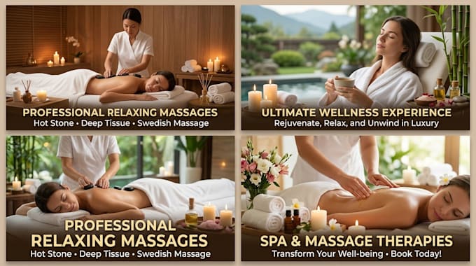 design a professional massage and spa flyer