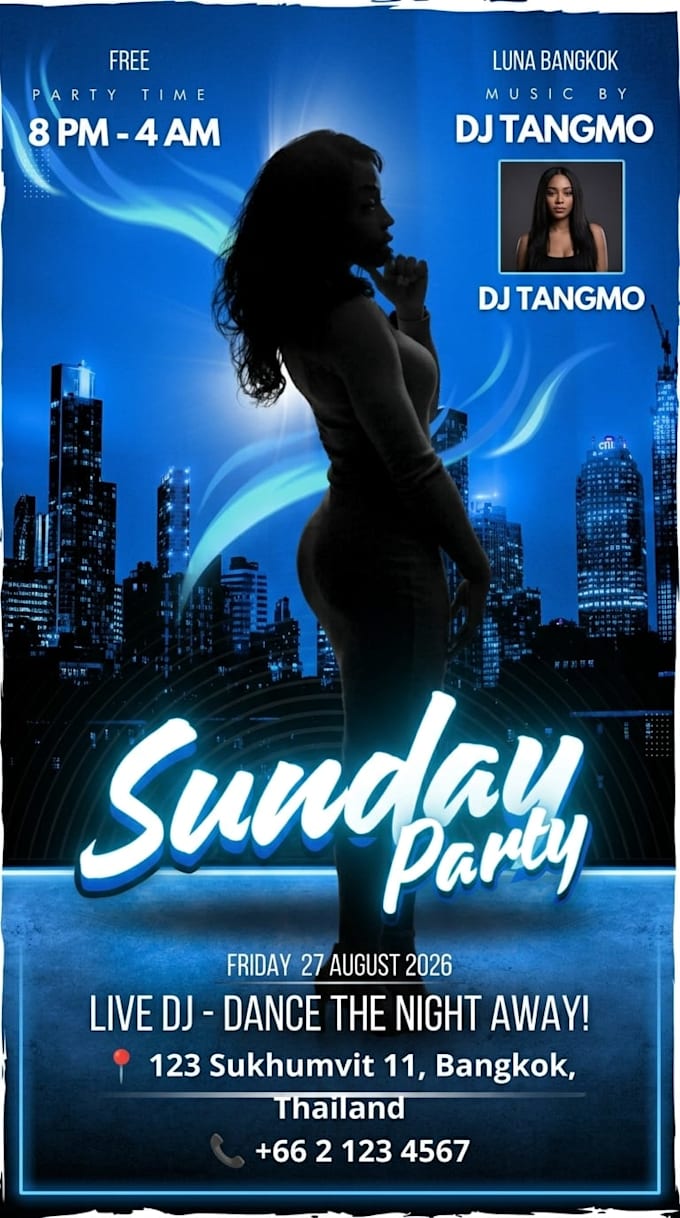 design a modern flyer for nightclubs bars and event