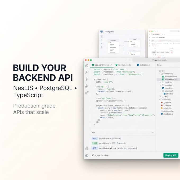 build production nestjs backend apis with postgresql and typescript