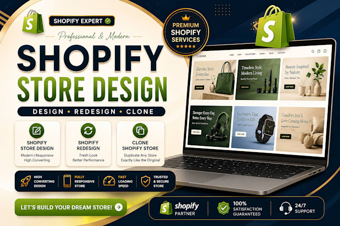 develop a premium shopify store