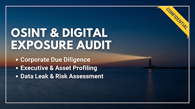do osint investigation and digital exposure audit
