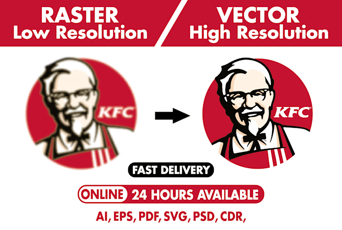vectorize image, vector logo, vector tracing 2h