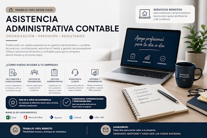 administrativa contable, atencion al cliente