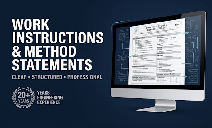 write professional work instructions and method statements