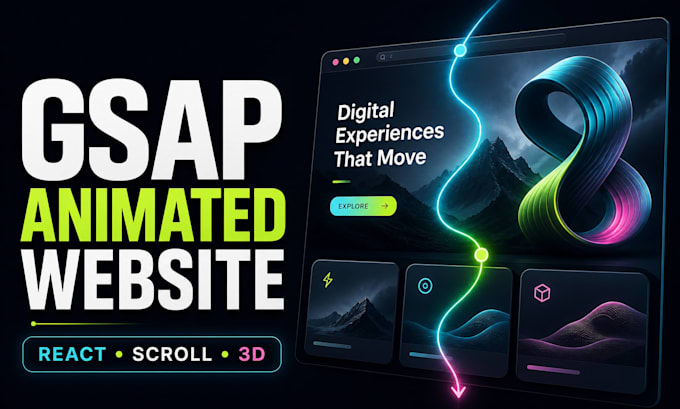 build an animated react website with gsap scroll effects
