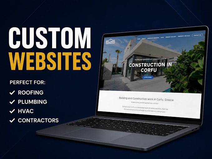 build a roofing, plumbing, hvac or contractor website