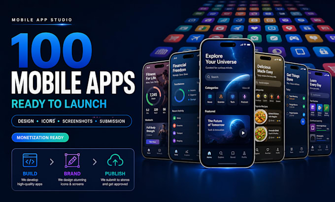 create 100 mobile apps for passive income