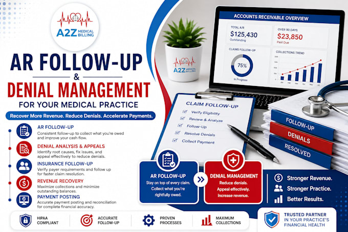 do ar follow up and denial management for medical billing