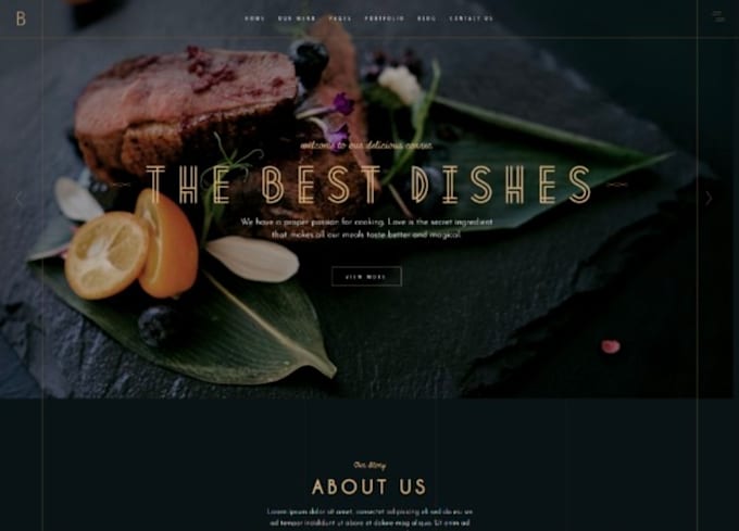 do fine dining restaurant website design