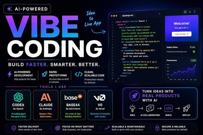 be your vibe coding expert for ai mvp or saas development