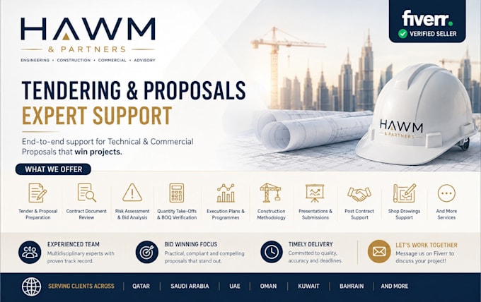 prepare tender, bids, grants and proposal documents