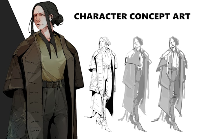 create character concept art and design