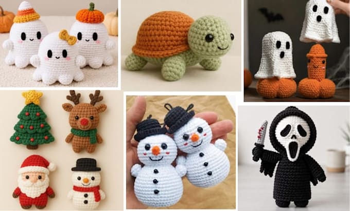 write step by step crochet pattern amigurumi plush pdf images for etsy shop