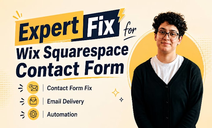 fix wix squarespace website contact form email delivery automation