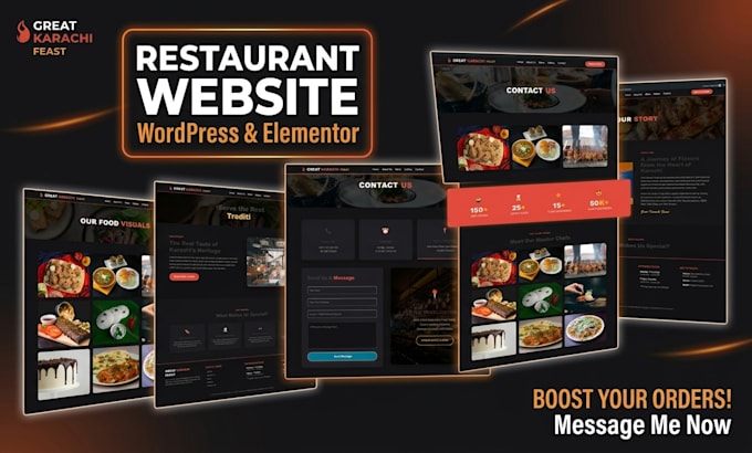build a modern restaurant website with wordpress