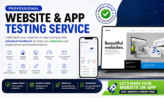 professionally review and test your mobile, android app QA, and website