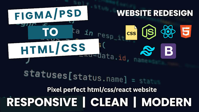 convert figma to a responsive react website