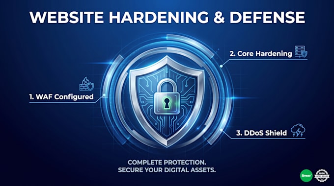 do website security hardening waf setup and anti ddos protection